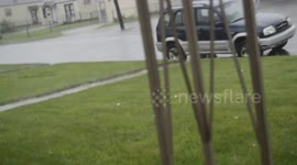 Hail Covering Ground