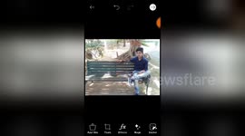 Newsflare Edit - New PicsArt editing banch sitting boy tutorial