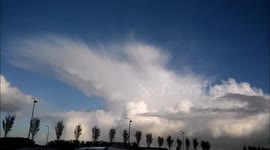 Amazing clouds over the Netherlands. They look like angel wings
