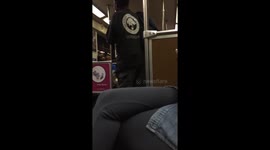 Bobby Brown On LA Train Gettin Down!!! LMAO