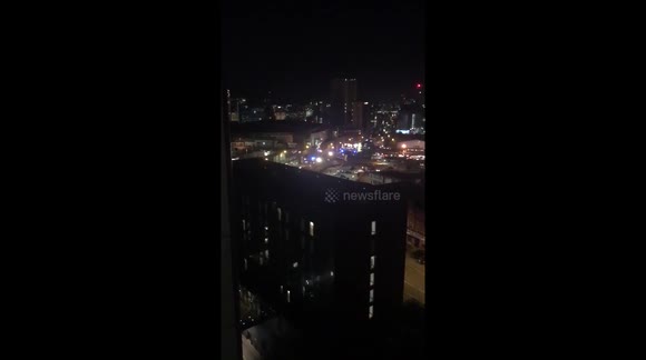 Road blocks near Manchester Arena after terror attack
