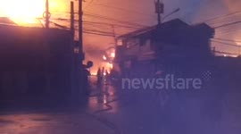 Fire katastrophe in Lorega, Cebu City, Philippines