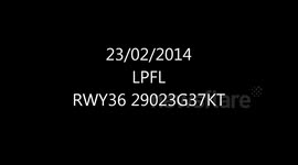 LANDING A PLANE IN VERY STRONG WINDS