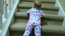 Baby Flys Down The Stairs
