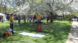 London Marathon 2014 - Massage in The Mall