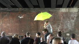 London Marathon 2014 - Boy with umbrella