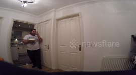 I was attacked just as i was leaving for work by a cream pie