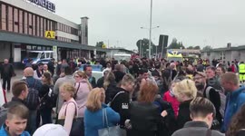 Berlin Schoenefeld airport evacuated because of fire