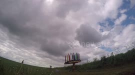 Mass model rocket launch