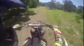Crf 450 wheelie crash