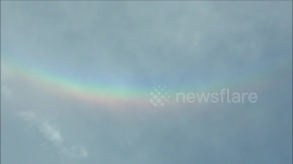 Smiling Sky - rainbow upside down. Rare optical phenomenon
