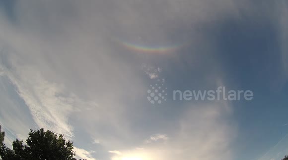 Circumzenithal arc, Rainbow smile on the sky
