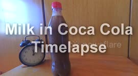 Experiment Milk In Coca Cola TimeLapse