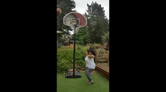 Mum tries to SLAM DUNK and fails in the worst way imaginable!