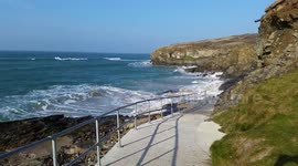 Crashing waves at Hayle