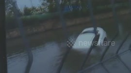 Good Samaritan rescues driver fallen into river