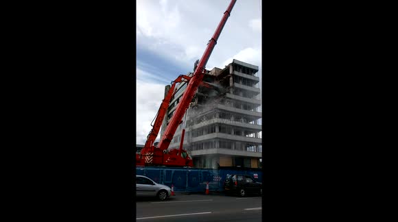 Demolition of the Powergen CEGB building 