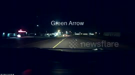 Three cars turning left fail to yield through an intersection