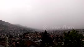 Recorded thunder in Sarajevo