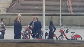 Channel 4 news team filmed getting sporty on London rooftop