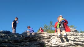 Cup of tea at sunset