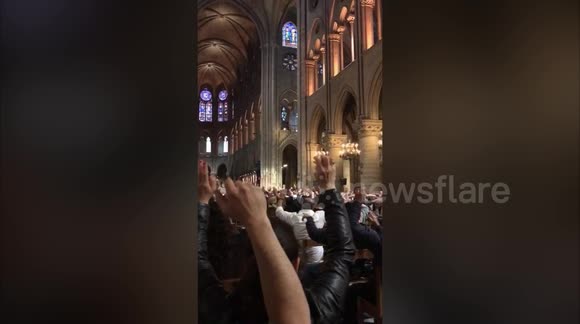 Notre-Dame Attack - Cathedral Tourists - Hands In Air