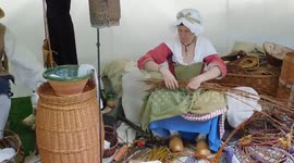 17 century Basket Weaving New France Reenactment