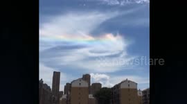 'Rainbow cloud' appears in sky in southern China
