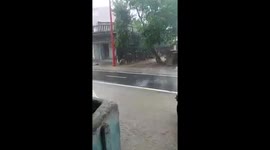 Rain in Zolawadi Diu India