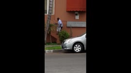 West Hollywood US Postal Service Carrier Misconduct / Postal Carrier Throws Package