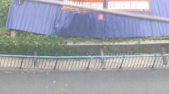 Monsoon rain in Kuala Lumpur, Malaysia