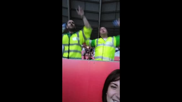 Paramedics dance along to Take That concert