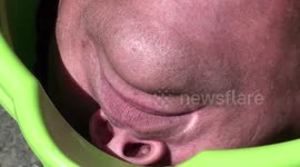 Unusual street performer