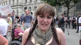 May need to go been running serious disaster - Protest against THERESA MAY 