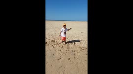 Hot day on the beach