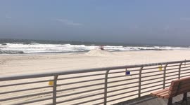 Empty beach on a beautiful day