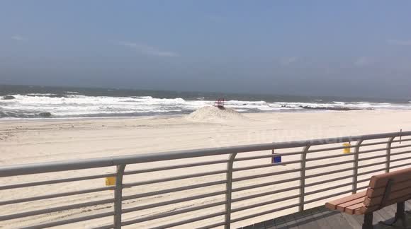 Empty beach on a beautiful day