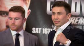 Canelo Alvarez and Gennady Golovkin go face-to-face