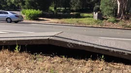 Extreme heat makes pavement buckle in California