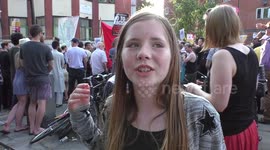 Roisin Barclay, We all human why this happen to attend the Vigil say No To Islamophobia