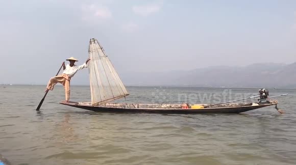 Skilled fishermen of Inle Lake, Myanmar