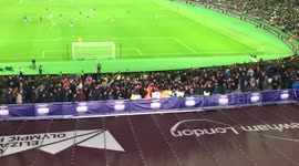 West Ham & Chelsea fans fighting at London Stadium - 26th October 2016