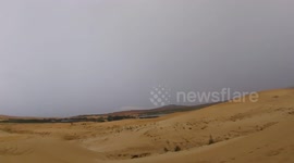 Illuminates in the desert of Mui Ne, Vietnam