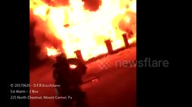 1st Alarm Duplex fire, Arrival in a Fire Engine - Mount Carmel, Pa