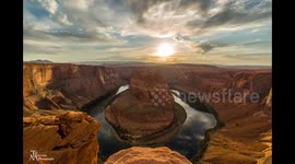 Delightful Sunset over Horseshoe Bend