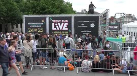 West End LIVE 2017: London a self-contained city in Trafalgar Square, London, UK