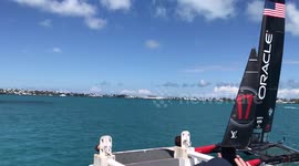 America's Cup Oracle USA training