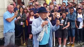 Sir Ian McKellen's speech before Greenwich' 'Love Gates' at Pride