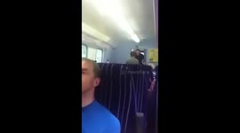 Fight on a train UK