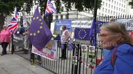 Royal College of Nursing London protest to #ScraptheCap at the Department of Health, London, UK